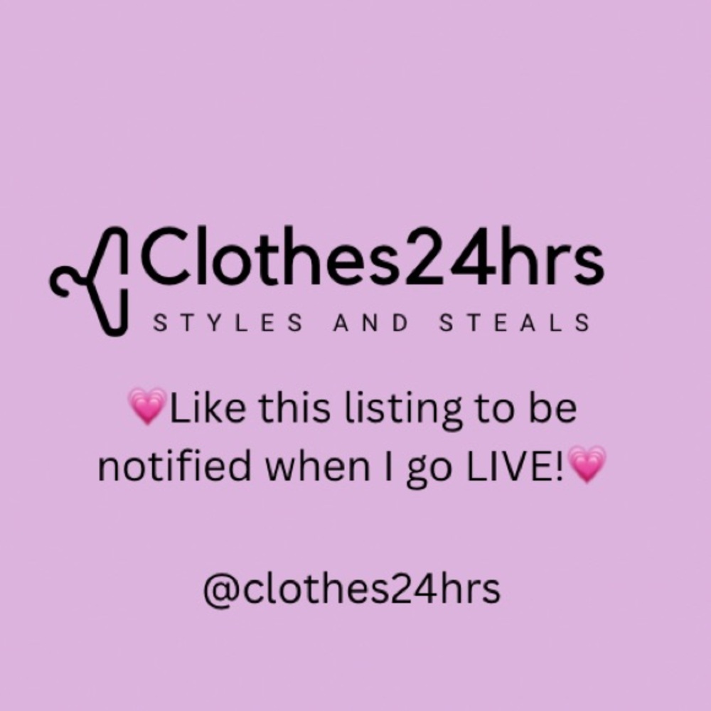 Like this listing to be notified when I go LIVE!!